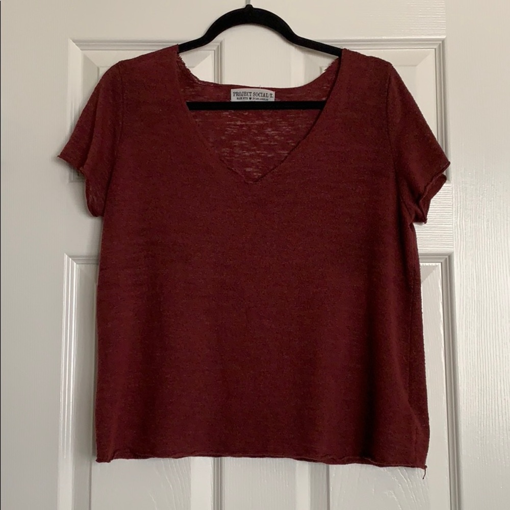 Project Social T Maroon XS